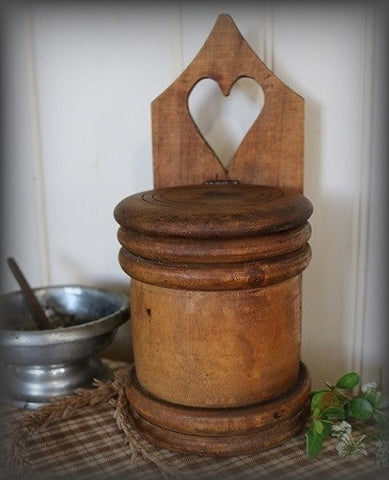 Salt Box with Heart Cut Out