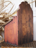 Candle or Saltbox Mid-19th Century Pumpkin Pine