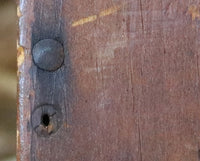 Candle or Saltbox Mid-19th Century Pumpkin Pine