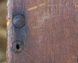 Candle or Saltbox Mid-19th Century Pumpkin Pine