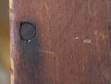 Candle or Saltbox Mid-19th Century Pumpkin Pine