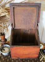 Candle or Saltbox Mid-19th Century Pumpkin Pine