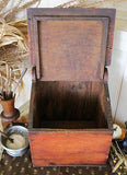 Candle or Saltbox Mid-19th Century Pumpkin Pine