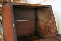 Candle or Saltbox Mid-19th Century Pumpkin Pine