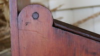 Candle or Saltbox Mid-19th Century Pumpkin Pine