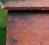 Candle or Saltbox Mid-19th Century Pumpkin Pine