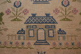 Sampler with Birds House and Trees Large Size