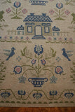 Sampler with Birds House and Trees Large Size