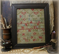 Sampler Signed and Dated "1774" with ♥'s