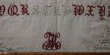 White Cut Work Embroidered Sampler