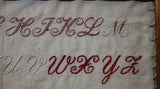 White Cut Work Embroidered Sampler