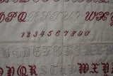 White Cut Work Embroidered Sampler