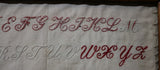 White Cut Work Embroidered Sampler