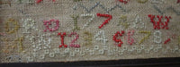 Sampler Signed and Dated "1774" with ♥'s