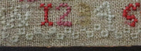 Sampler Signed and Dated "1774" with ♥'s