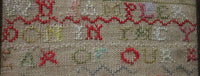 Sampler Signed and Dated "1774" with ♥'s