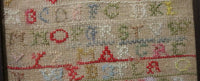 Sampler Signed and Dated "1774" with ♥'s