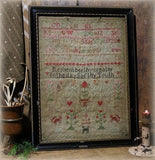 Marking and Pictorial Sampler dated 1847 with Cat