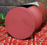 Santa Canister with Greens and Berries