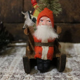 German Santa in Sleigh Full of Toys