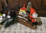 German Santa in Sleigh Full of Toys