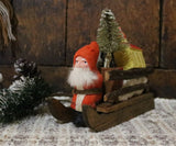 German Santa in Sleigh Full of Toys