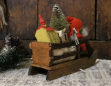 German Santa in Sleigh Full of Toys