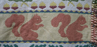Autumn Jacquard Throw Squirrel Leaves Acorns