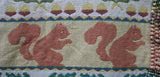 Autumn Jacquard Throw Squirrel Leaves Acorns