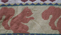 Autumn Jacquard Throw Squirrel Leaves Acorns