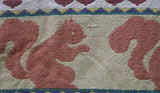 Autumn Jacquard Throw Squirrel Leaves Acorns