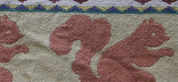 Autumn Jacquard Throw Squirrel Leaves Acorns