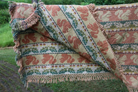 Autumn Jacquard Throw Squirrel Leaves Acorns