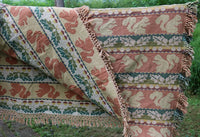Autumn Jacquard Throw Squirrel Leaves Acorns