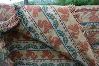 Autumn Jacquard Throw Squirrel Leaves Acorns