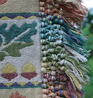 Autumn Jacquard Throw Squirrel Leaves Acorns