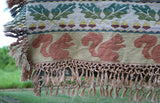 Autumn Jacquard Throw Squirrel Leaves Acorns