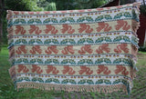 Autumn Jacquard Throw Squirrel Leaves Acorns