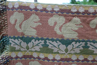 Autumn Jacquard Throw Squirrel Leaves Acorns