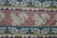 Autumn Jacquard Throw Squirrel Leaves Acorns