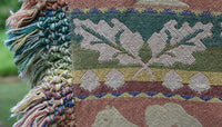 Autumn Jacquard Throw Squirrel Leaves Acorns