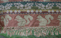 Autumn Jacquard Throw Squirrel Leaves Acorns