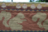 Autumn Jacquard Throw Squirrel Leaves Acorns