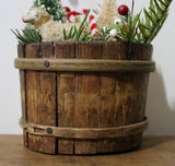 Diminutive Staved Bucket filled with Holiday Suprises