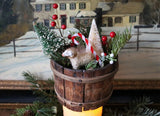 Diminutive Staved Bucket filled with Holiday Suprises