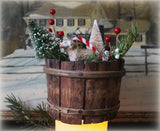 Diminutive Staved Bucket filled with Holiday Suprises