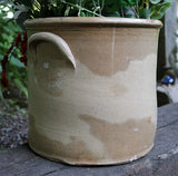 Stoneware Crock Floral Cobalt Decoration Not Marked