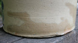 Stoneware Crock Floral Cobalt Decoration Not Marked