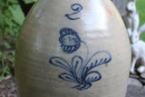 19th Century Stoneware Floral Slip Decorated Jug Burger Bros & Co
