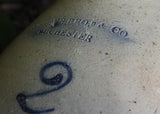 19th Century Stoneware Floral Slip Decorated Jug Burger Bros & Co